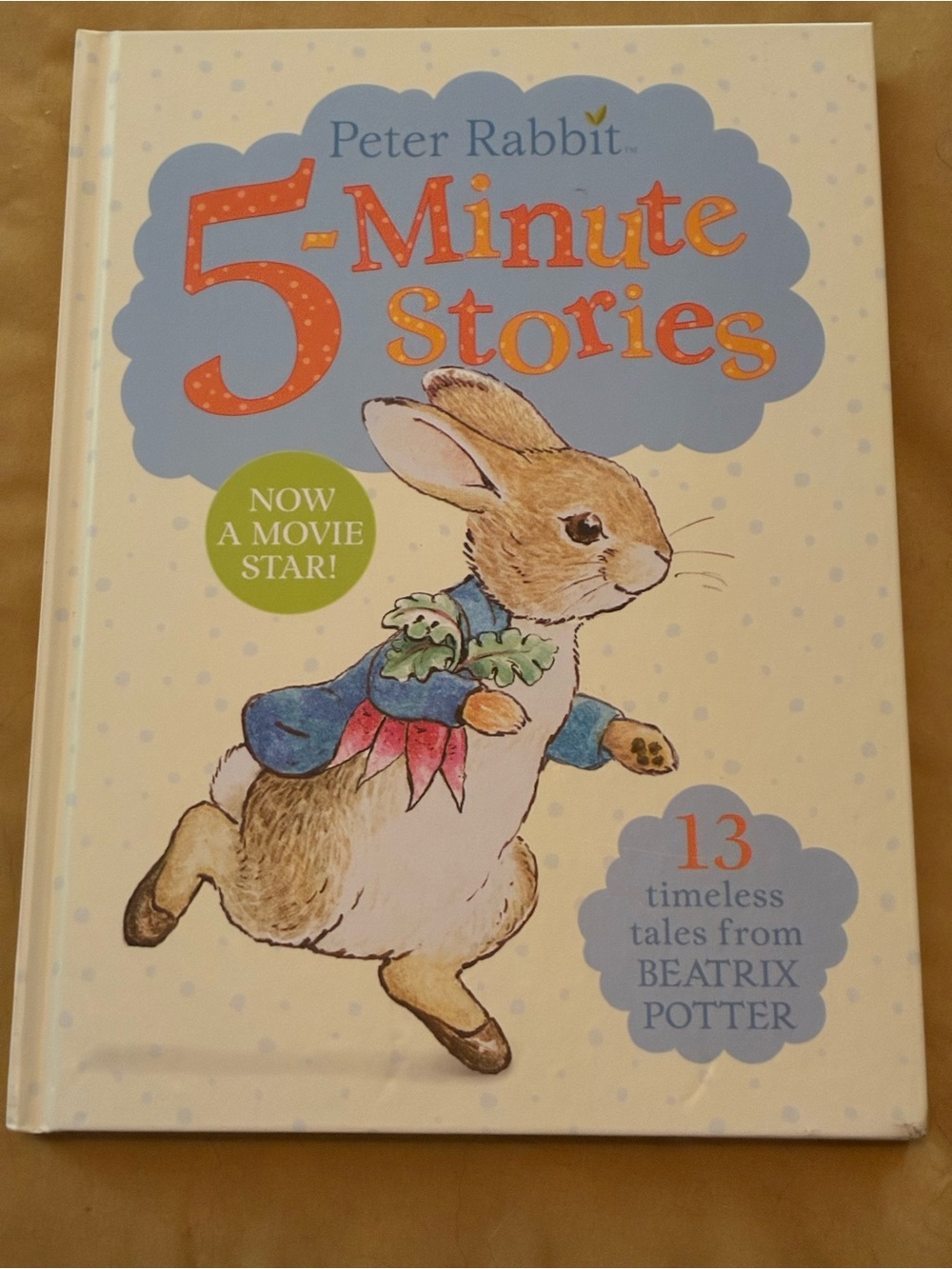 Peter Rabbit 5-Minute Stories Book - Cream & Blue